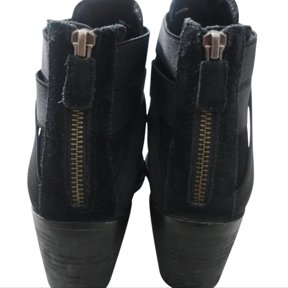 Eileen Fisher Womens Willis Black‎ Sport Suede Ankle Booties Size 7 Quiet Luxury
